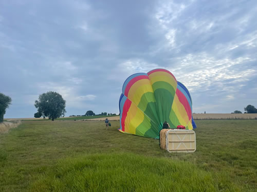 La montgolfiere a atterri