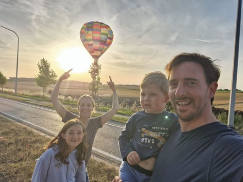 Poursuite de montgolfière près de Nivelles 